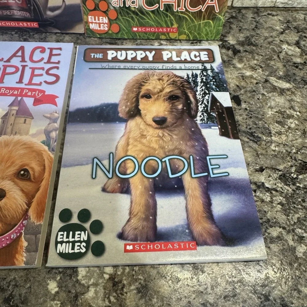 The Puppy Place Books Lot of 3 by Ellen Miles Palace Puppies Laura Dower PB Nice